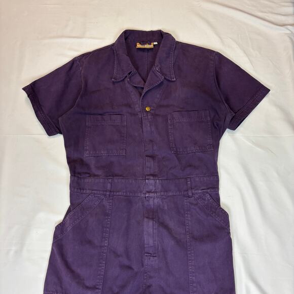 Big Bud Press Purple Short Sleeve Jumpsuit Women's XL Boho Indie Twee - Picture 2 of 11